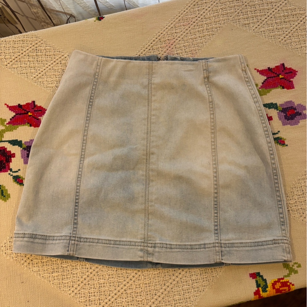 Wild Fable Light Blue Denim Mini Skirt